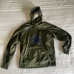 Nike Dallas Cowboys Olive Green Military Hoodie